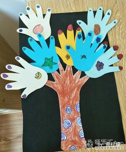 幼儿园纸质玩教具手掌树——师乐汇幼儿教师教育网