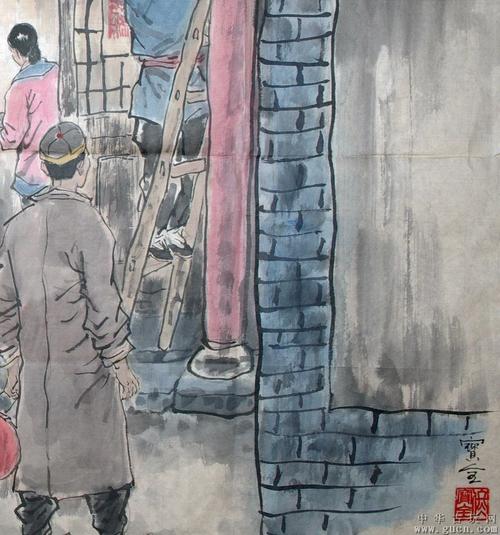 佟宝全民俗画《过年》