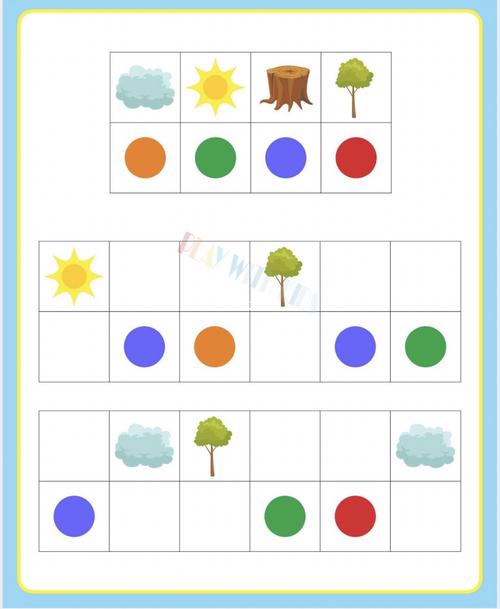 益智区游戏素材,找规律,贴图片_益智_素材_幼儿园区域
