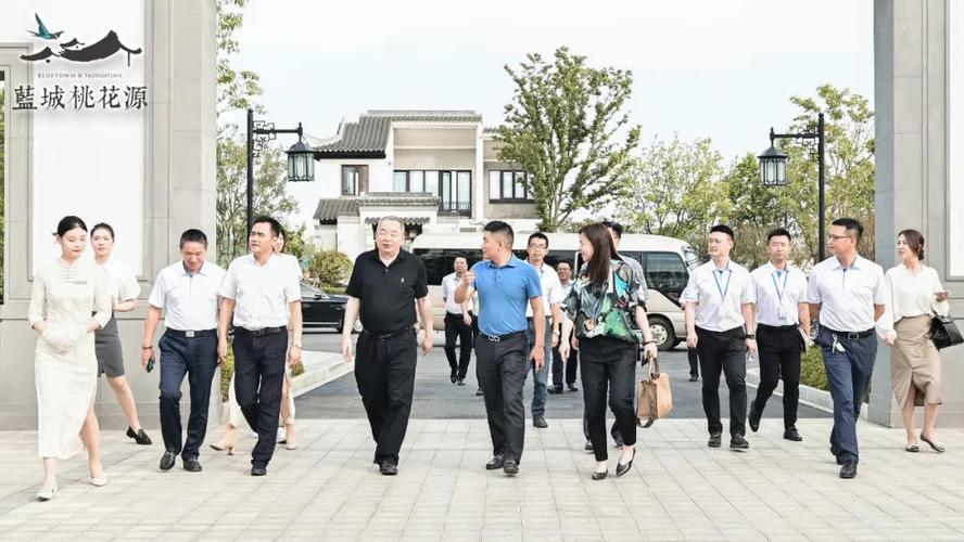 高安市市委市政府相关领导,蓝城集团董事长宋卫平,蓝城集团副总裁袁鸢