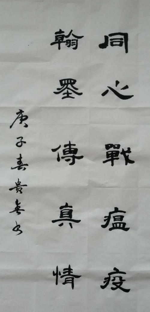 众志成城,抗疫有我——张家口市实验中学书法协会师生作品选登