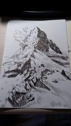 手绘·崇山峻岭