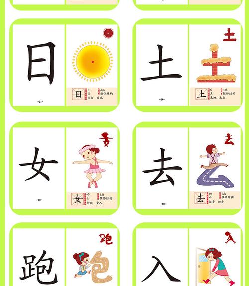 婴幼儿童象形识字卡片0-3-6岁学前全脑记忆启蒙认知早教卡片玩具