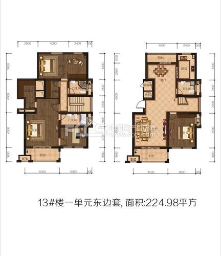 长兴房产超市网 长兴小区 龙山新区小区 香溪美庭  户型编号: 21 楼型