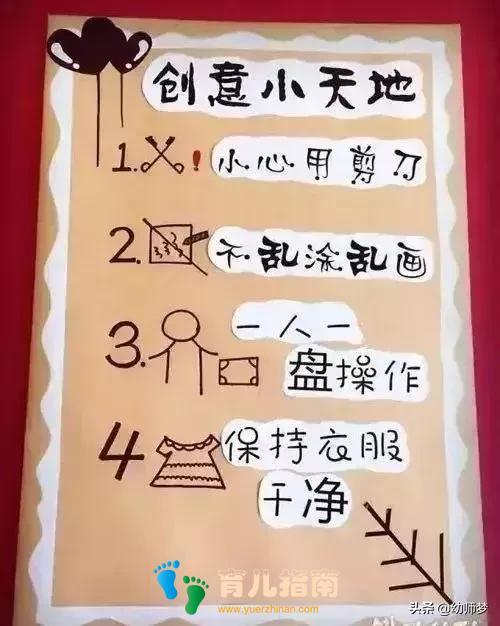 如何做出让小朋友一眼就能看懂得进区规则牌?