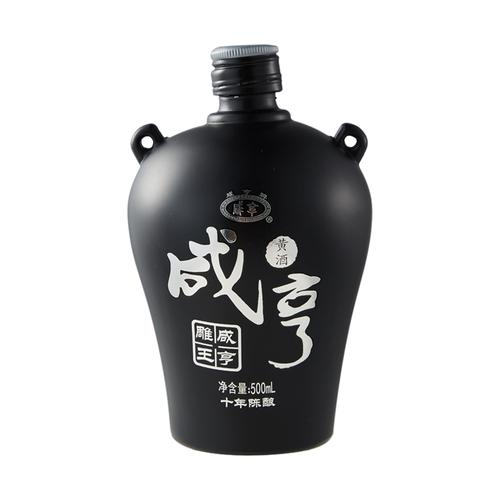 咸亨雕王十年陈酿黄酒500ml瓶