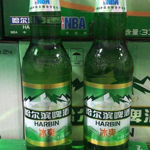 哈尔滨冰爽啤酒330ml 4*6罐听装哈啤百威哈尔滨啤酒冰爽易拉罐