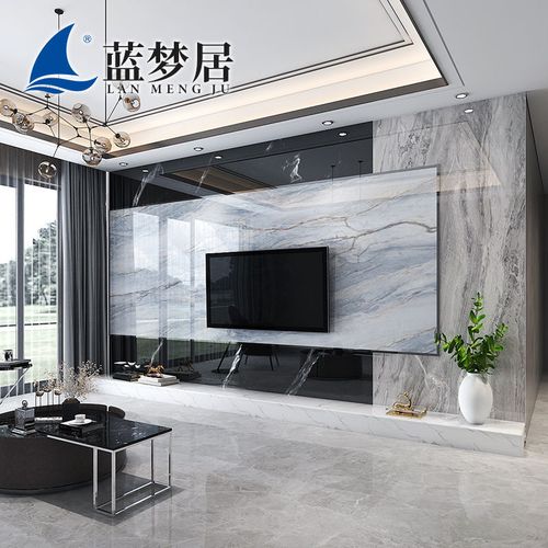 2020年流行电视背景墙,电视背景墙乳胶漆颜色 2020电视背景墙现代简约客厅影视墙微晶石瓷砖造型