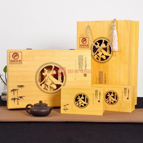 茶叶铁观音清香型特级安溪铁观音乌龙茶高档镂空竹韵礼盒250克