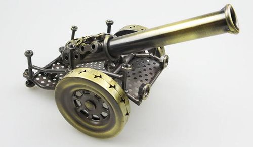 复古铁艺大炮模型