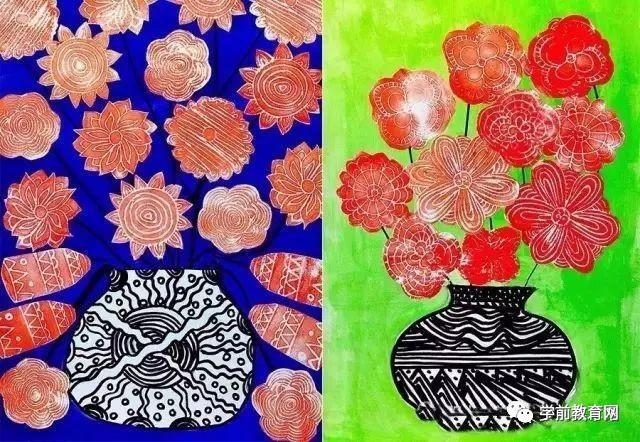 创意美术:拓印画 线描擦出不一样的火花