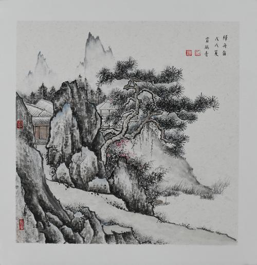 艺术先锋画家贾瑞青小品山水画欣赏