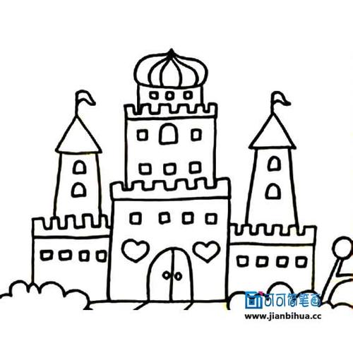 公主的城堡剪纸图纸 手工剪纸图片大全简单-蒲城教育