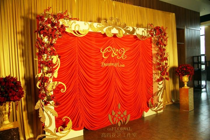 【damon&lisa】点燃喜庆又时尚的红金色奢华婚礼