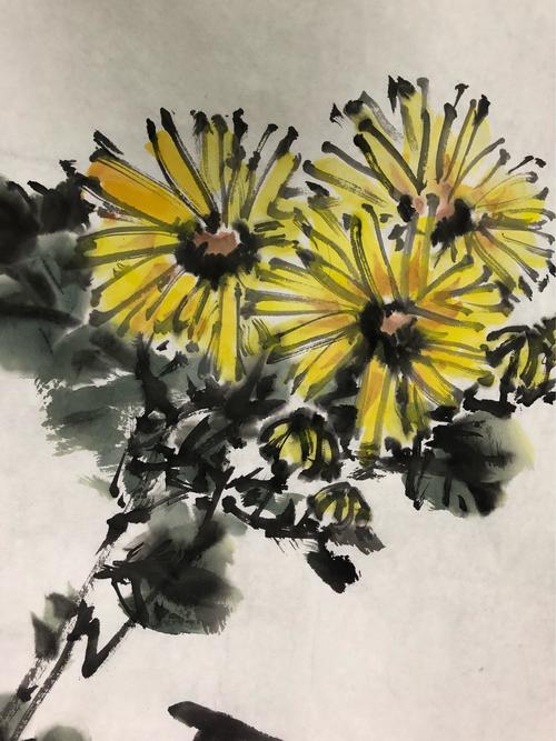 央视书画频道录制陈葆棣花鸟画《一日一画》