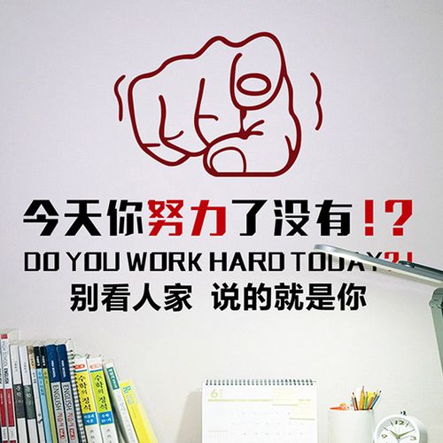 努力加油考研能量海报励志墙纸贴纸