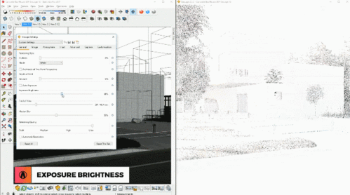 10个enscape for sketchup 室外日夜景照明设置技巧