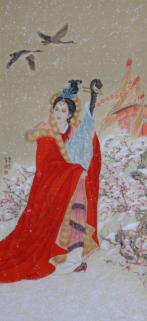 赵永夫女性人物工笔画欣赏