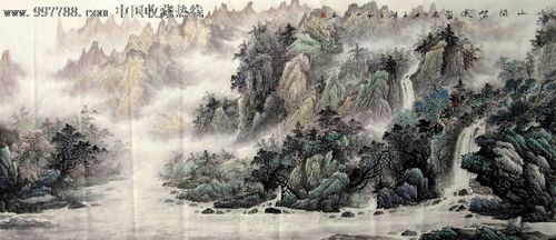 董大川·小八尺山水国画