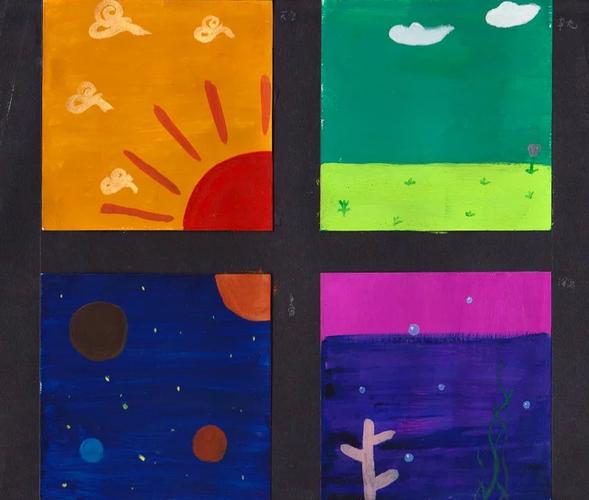 色彩构成单元总结与优秀作业展示1543班