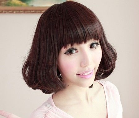 圆脸必看的显瘦发型 冬季清爽短发烫发图片 (3)