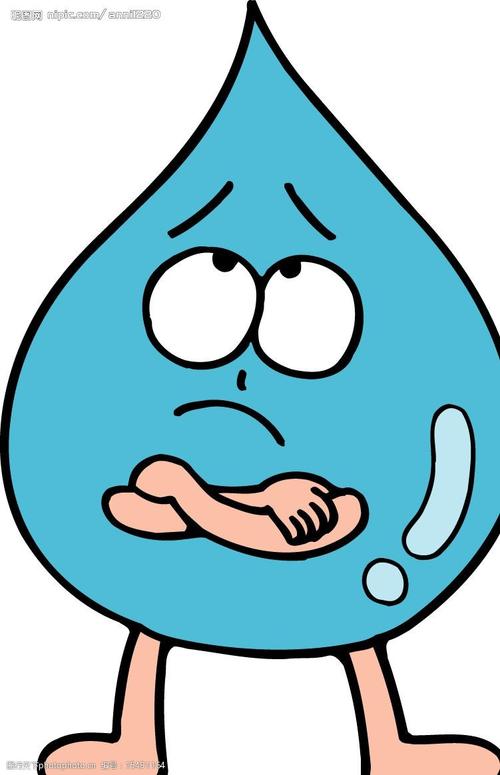 发愁的小水滴图片