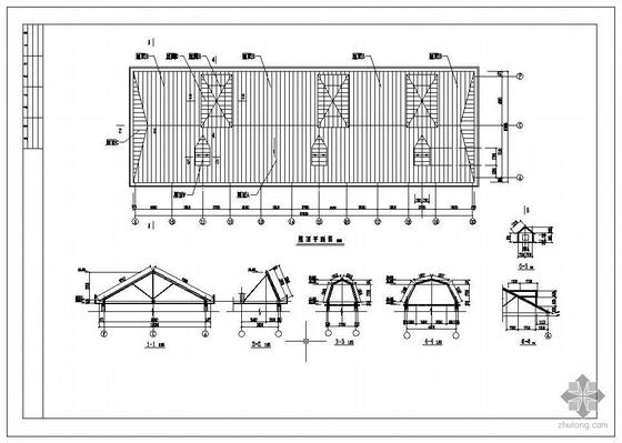 [施工图]某平屋面改坡屋面图纸