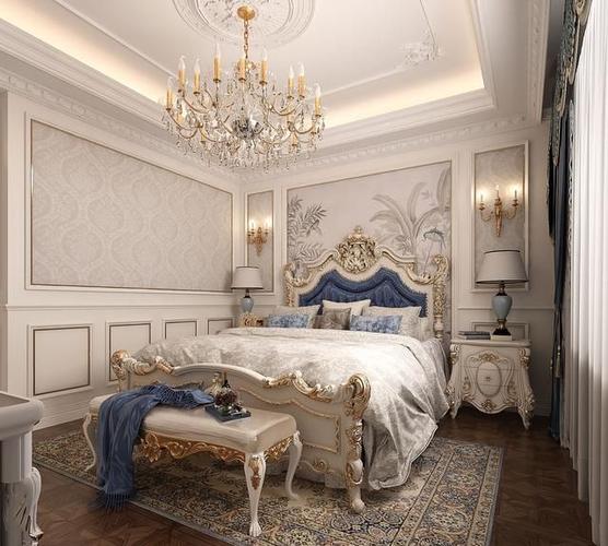 天庆山河一品257平复式欧式风格装修效果图|墙面|浅色|公主房_新浪