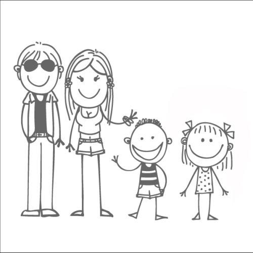 全家福英语简笔画手抄报 英语英语手抄报