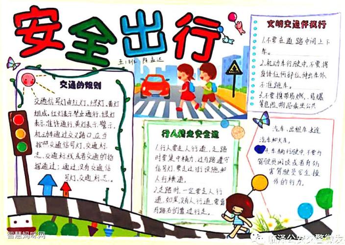 文明交通安全出行手抄报