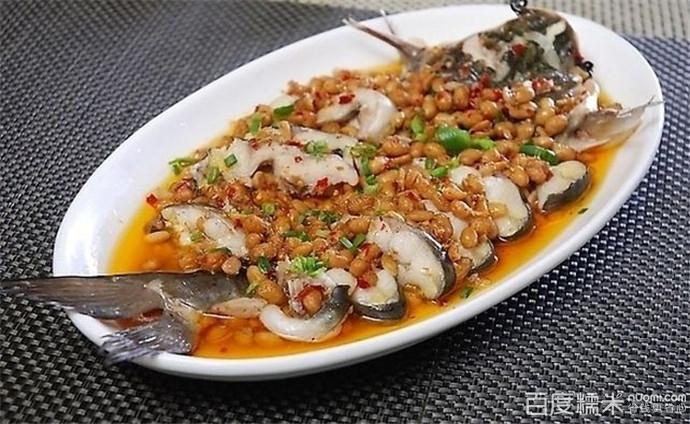蒜头豆豉蒸鮰鱼