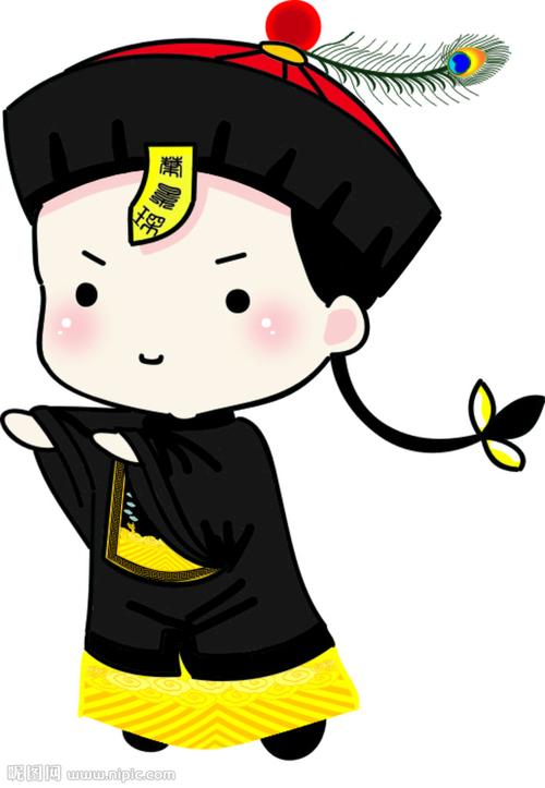 穿清朝官服的小僵尸图片