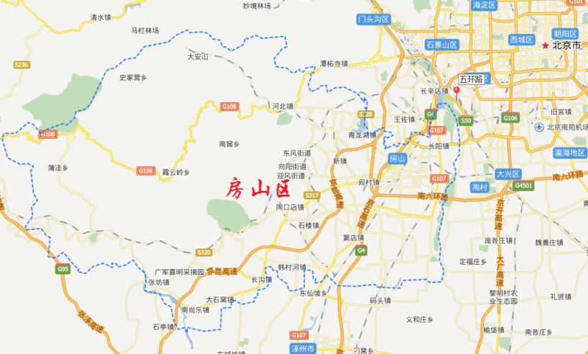 房山区是北京几环,车限号吗