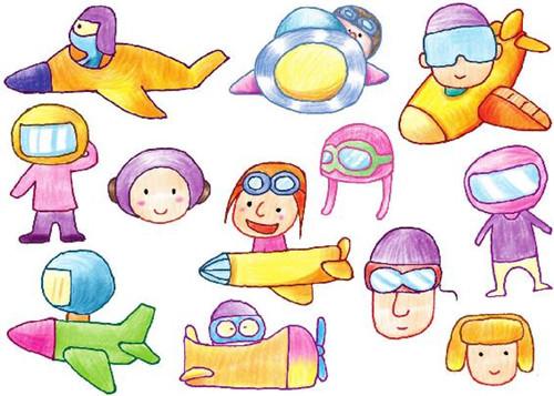 飞行员简笔画图片大全画法步骤详解人物简笔画