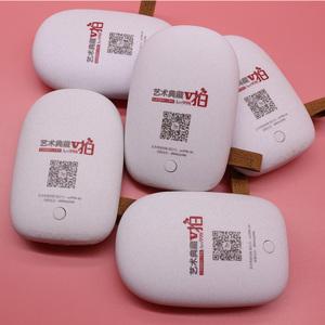 可爱鹅卵石移动电源定制商务礼品 充电宝定制印公司logo刻字图案