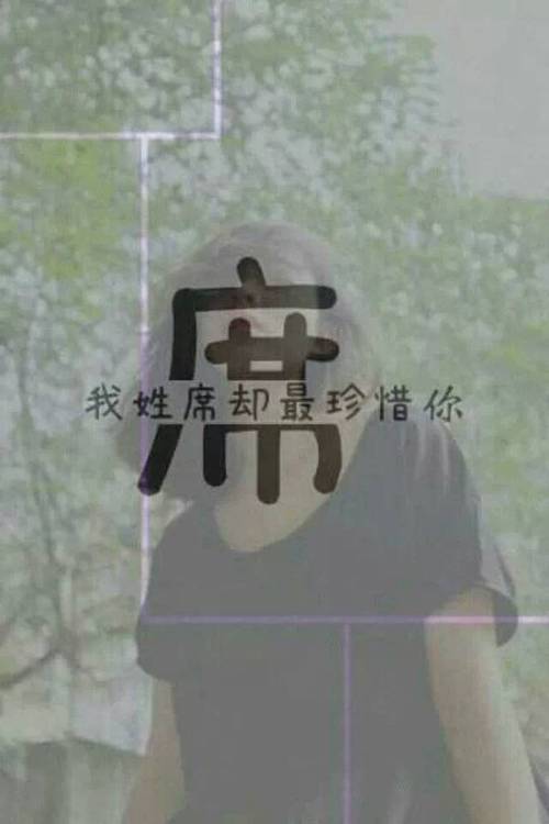 一个姓氏一句话图片我姓席是什么