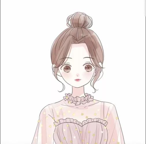 女生头像,手绘,卡通