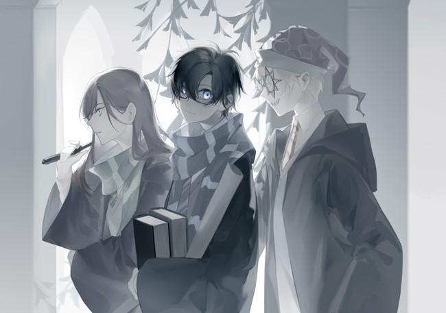 那个拉文克劳的男生刚刚是不是瞪了你一眼