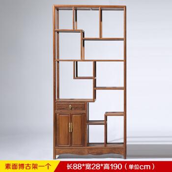 家具全木展示架中式古典实木隔断古董架客厅多宝阁博古架 素面博古架