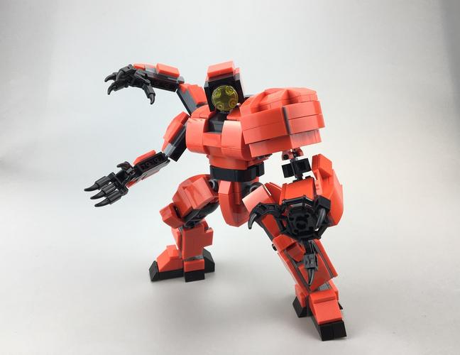 环太平洋1 赤红风暴机甲 积木搭建 鸟叔原创积木 diy创意拼装