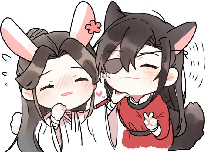 (临摹)天官赐福 q版花城 谢怜_临摹_人文_绘画