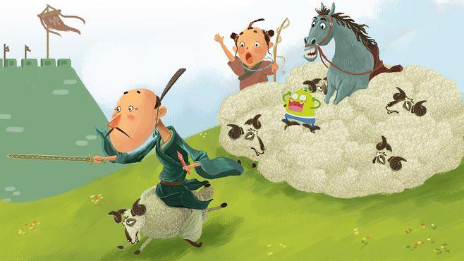 为上海华图图豆文化传播有限公司画的孙子兵法插画|插画|儿童插画|大