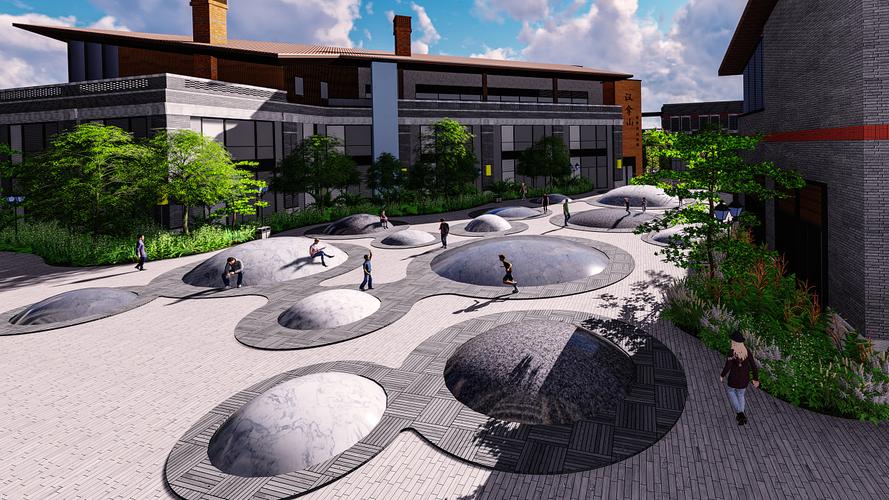 重庆沙坪坝区大学城熙街一期文创园景观改造设计