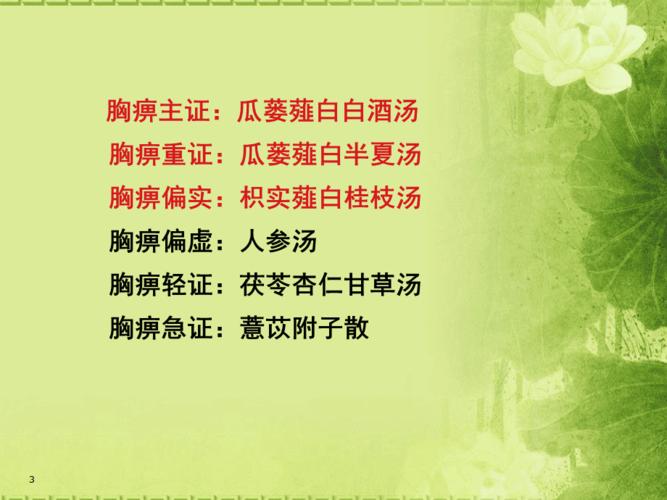 瓜蒌薤白半夏汤powerpoint 演示文稿
