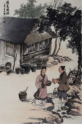 几幅二十四孝图:每一幅画得深动有趣,再现古人经典孝道故事