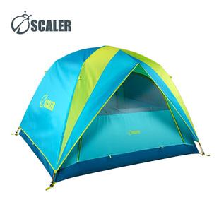 思凯乐帐篷便携户外1露营郊游防雨防失温易搭建双层登山野营帐篷
