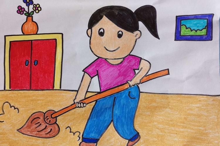 美术活动《我爱劳动》