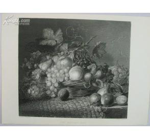 钢板画精品!静物水果篮--"秋天的礼物"