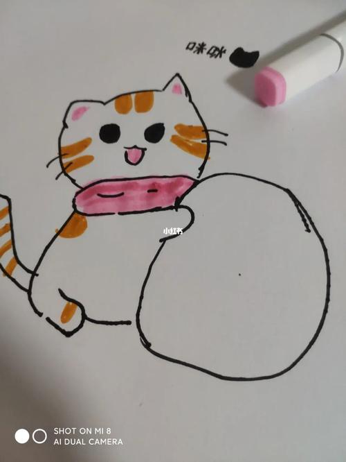 简笔画小猫教程萌萌哒小猫又来了_猫咪_简笔画_教程_绘画_手绘_画画
