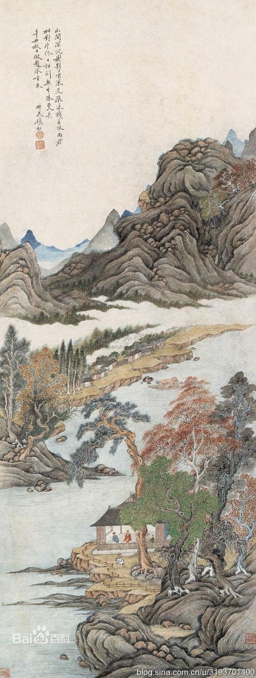 清代画家钱杜的山水画欣赏1